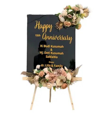 Papan Bunga Akrilik Lembean