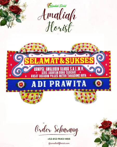 Papan Bunga Ucapan Selamat Lembean